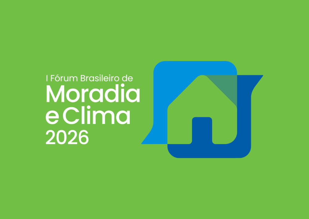 Logo do 1º Fórum Brasileiro de Moradia e Clima, iniciativa organizada pela TETO Brasil e pelo Fundo FICA para posicionar a habitação como pilar da justiça climática e da resiliência urbana no Brasil.