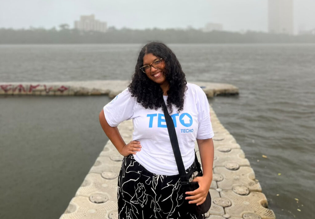 Maria Eduarda Casimiro, voluntariado da Coleta 2026 TETO Brasil em Recife