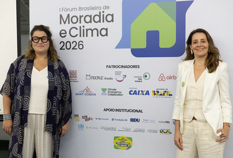 Camila Jordan, da TETO Brasil e Simoni Gatti, do Fundo FICA